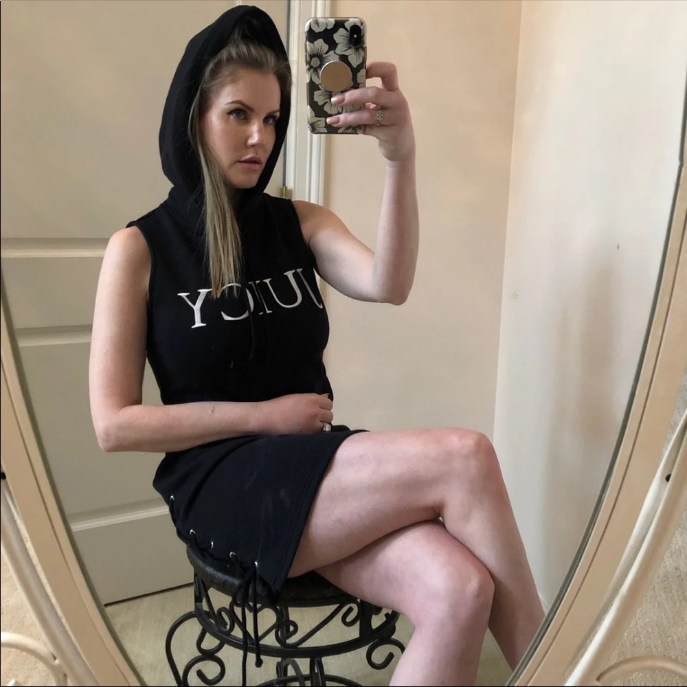 Juicy Couture Black Label Lace Up Dress XS NWOT
